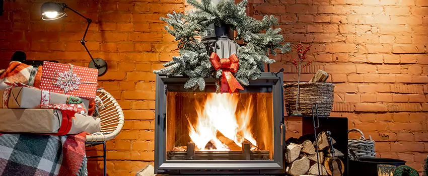 Travis Industries Linear Gas Fireplace Installation in Collinsville, Illinois