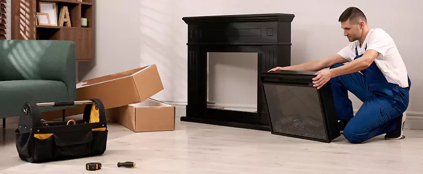 Old Rusted Metal Fireplace Repair And Replacement in Collinsville, IL