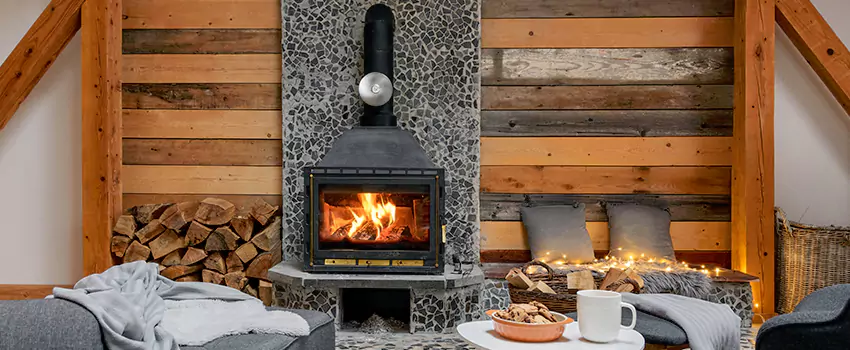 Thelin Hearth Products Direct Vent Gas Stove Fireplace Inspection in Collinsville, Illinois